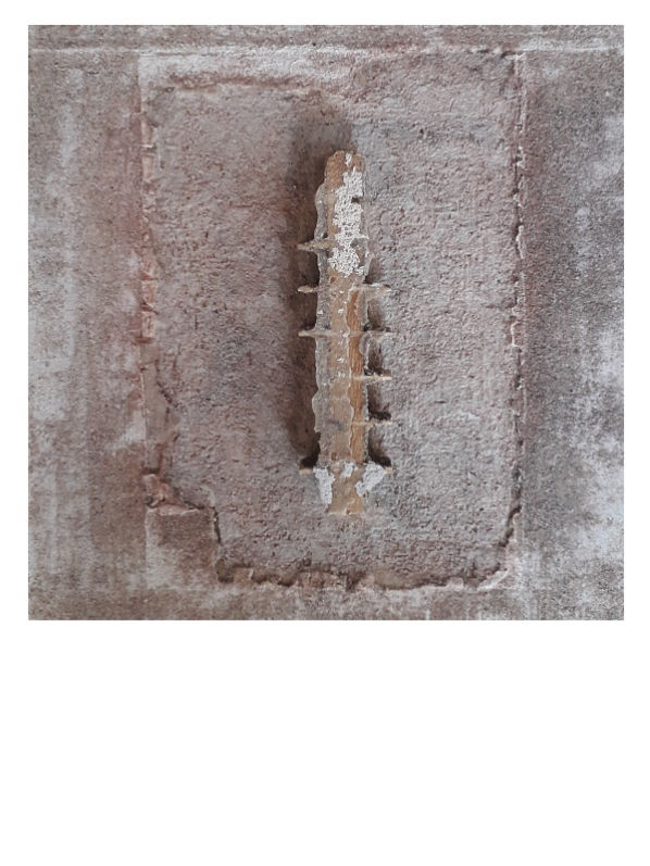 Peter de Vis, zonder titel, 1997, gemengde techniek op karton, 40x25cm