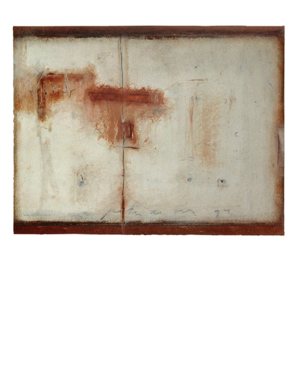 Peter de Vis, zonder titel, 1994, gemengde techniek op aquarelpapier, 30x40cm