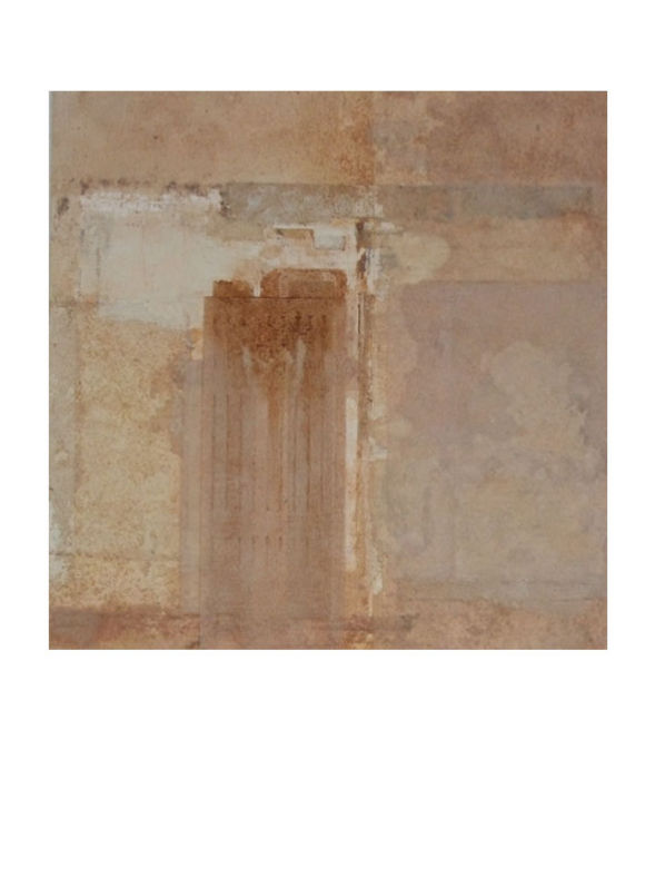 Peter de Vis, zonder titel 2010-2, 30x30 cm, gemengde techniek op papier