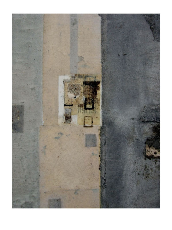 Peter de Vis, nectarine, 2014, gemengde techniek op papier en paneel, 30x40cm